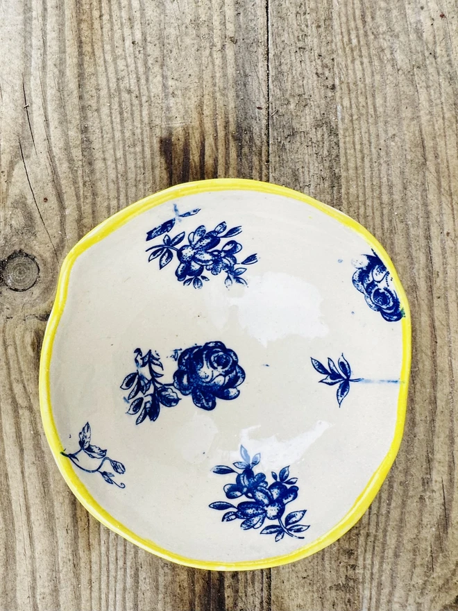 Small Floral Ceramic Bowls