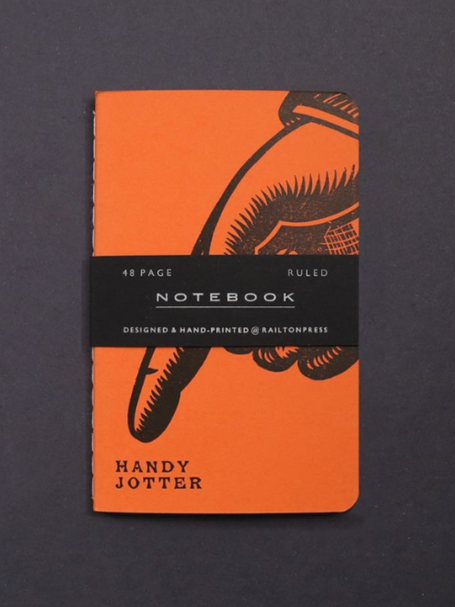 Handy Jotter. A notebook in orange