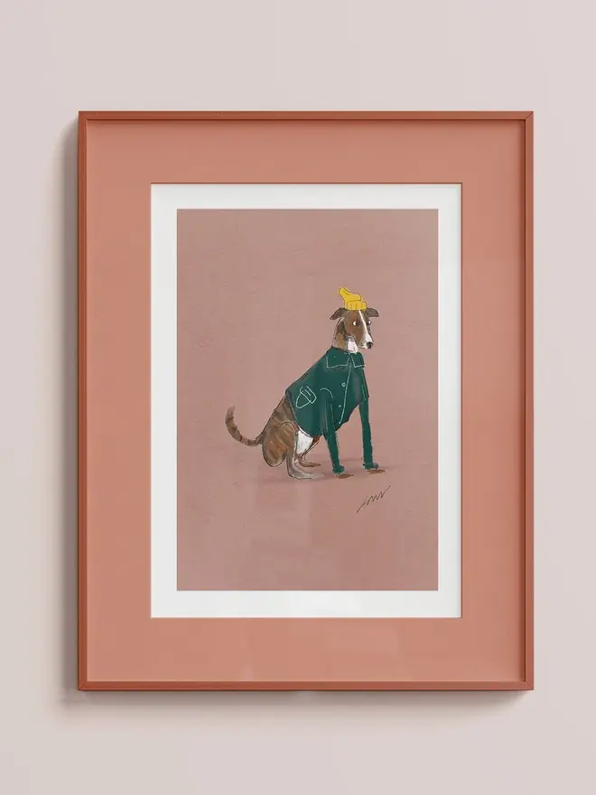mini greyhound illustration