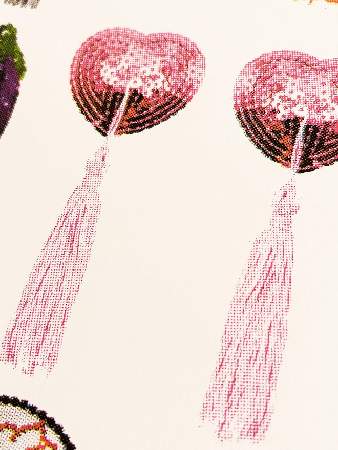 Sequin Nipple Tassel Screen Print
