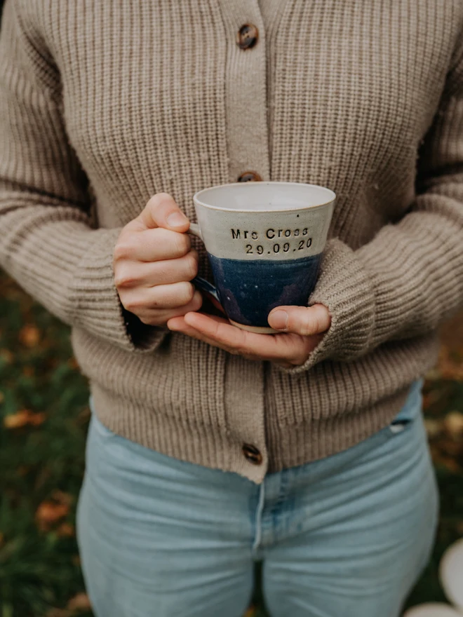 personalised date mug
