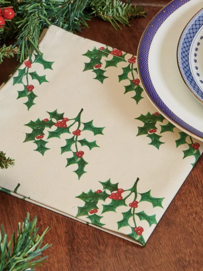 Holly Napkin - Lochs & Fens