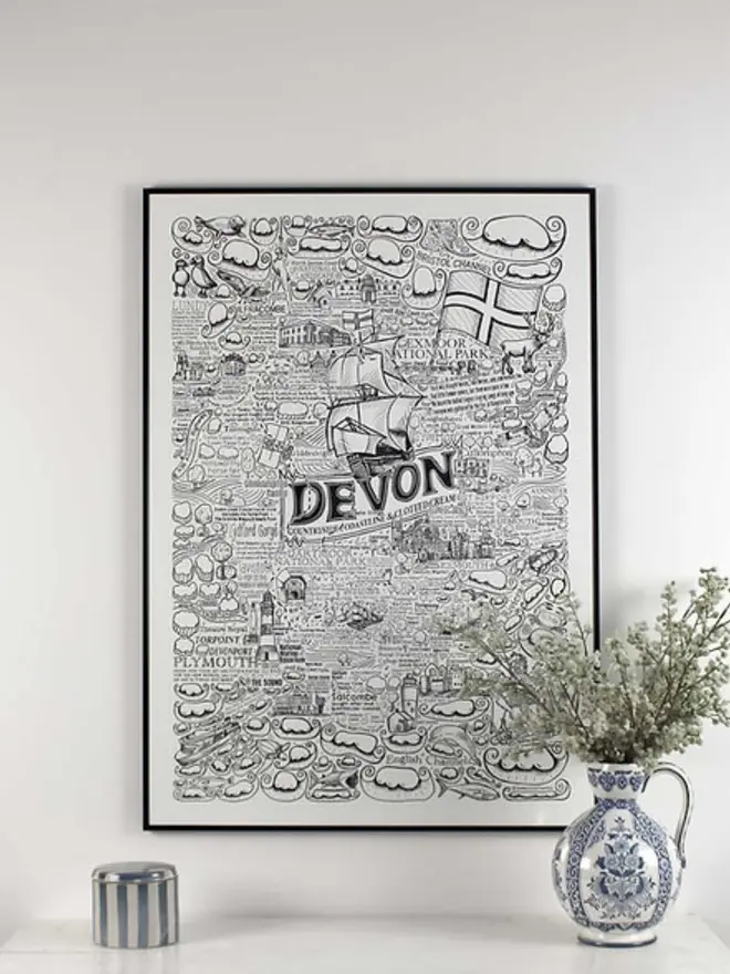 Devon Poster Wall Art Prime A1