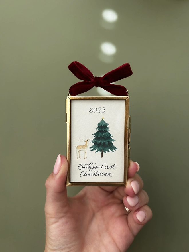 Baby's 2025 First Christmas Christmas Decoration 
