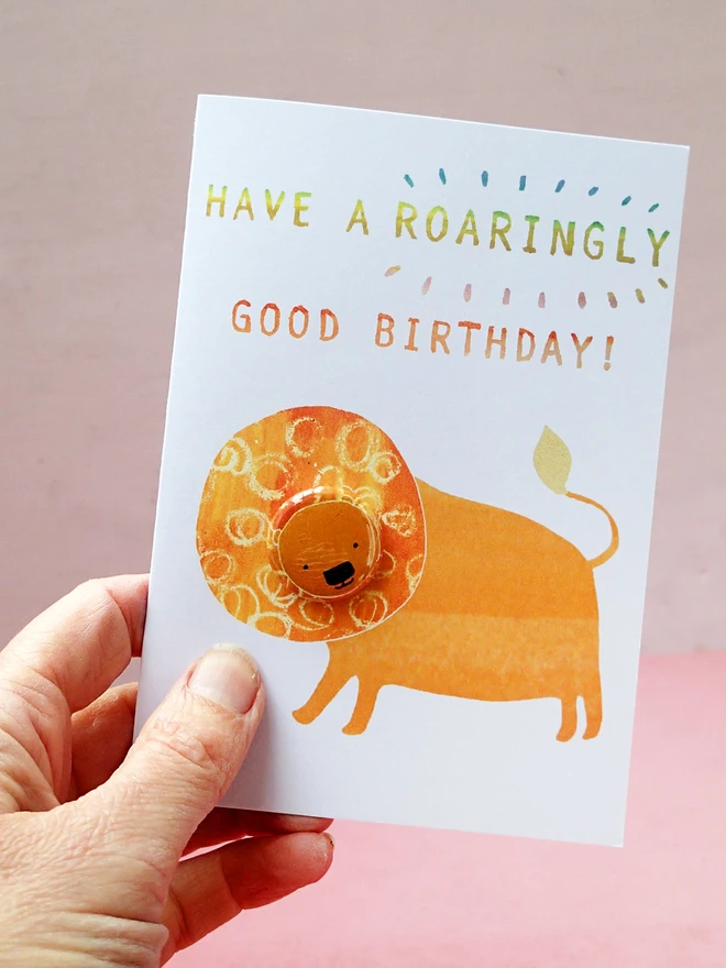 Roaringly good birthdy card