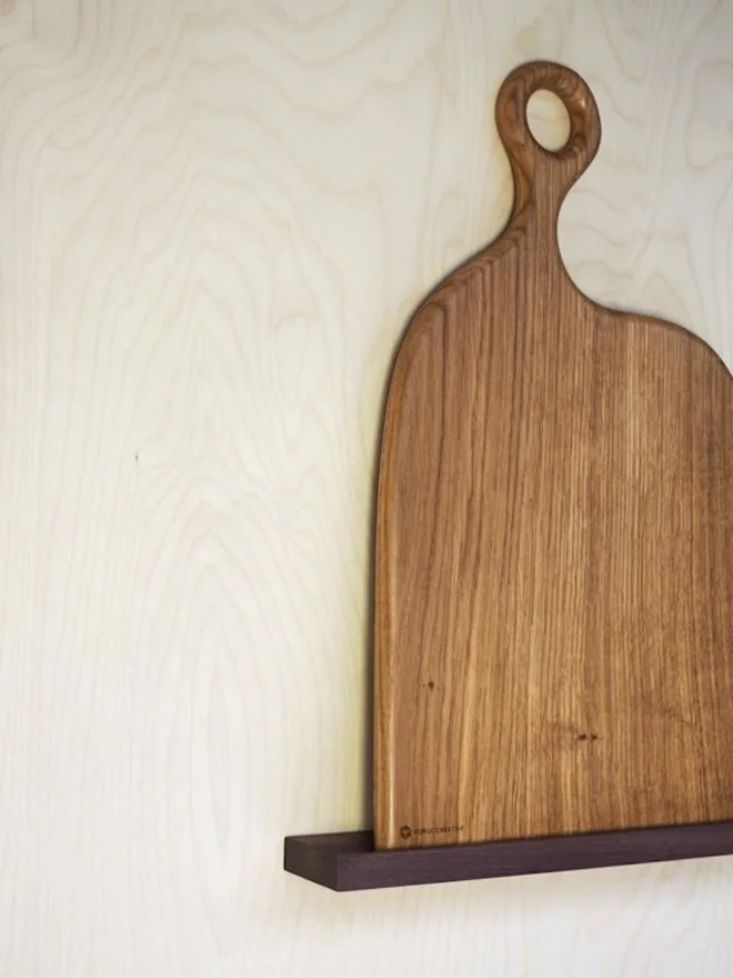 Floating Wooden Display Shelf