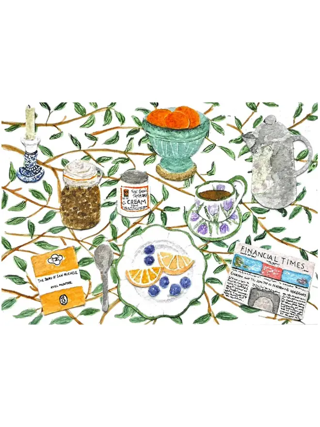 William Morris' Breakfast, Greetings Card