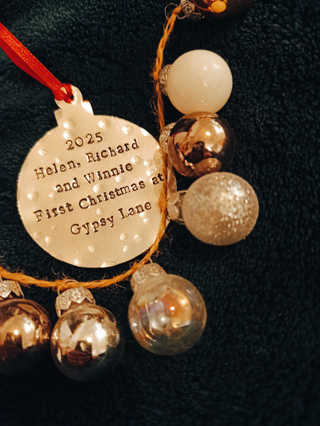 Bauble stamped