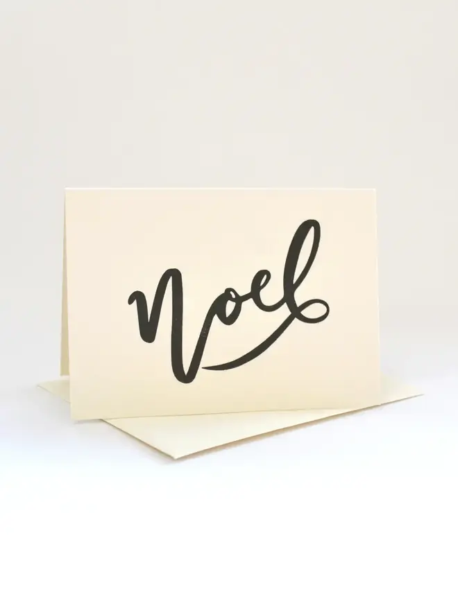 Letterpress Printed 'Noel' Handcrafted Card 