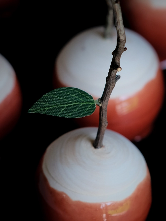 Autumn Decoration Wooden Toffee Apple