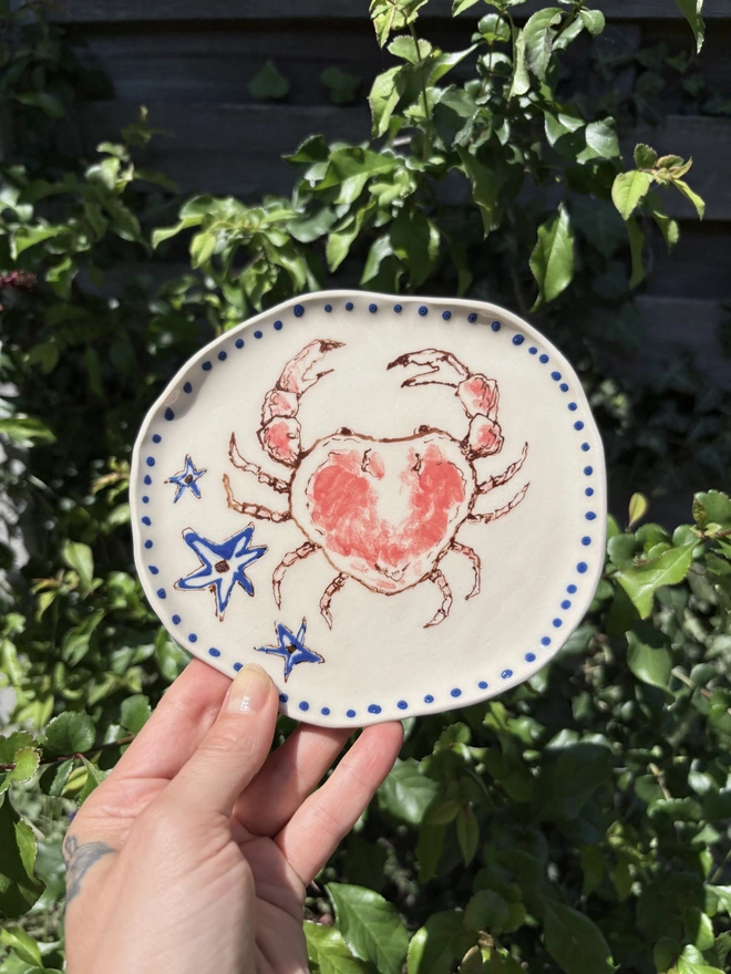 Mara Wanda crab plate