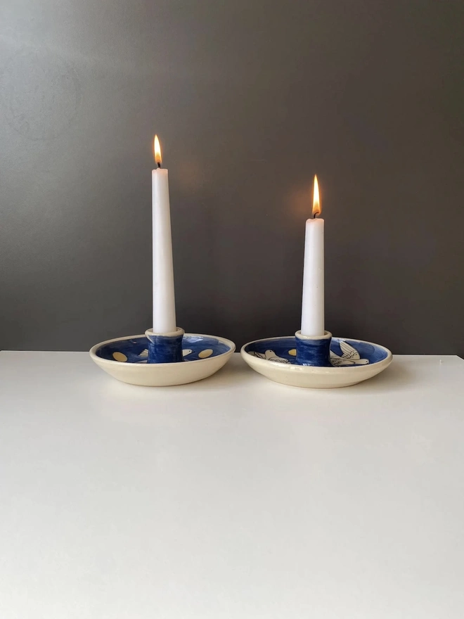 Handmade Stoneware Candle Holder