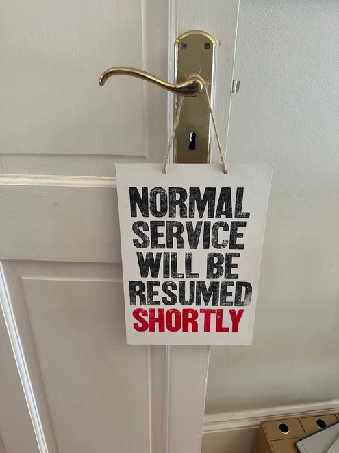 normal printed sign 