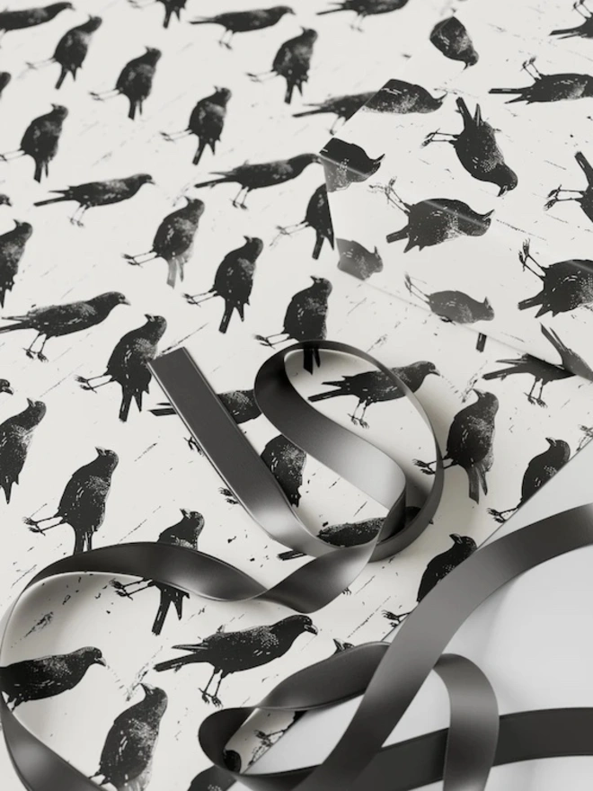 Crow Wrapping Paper 