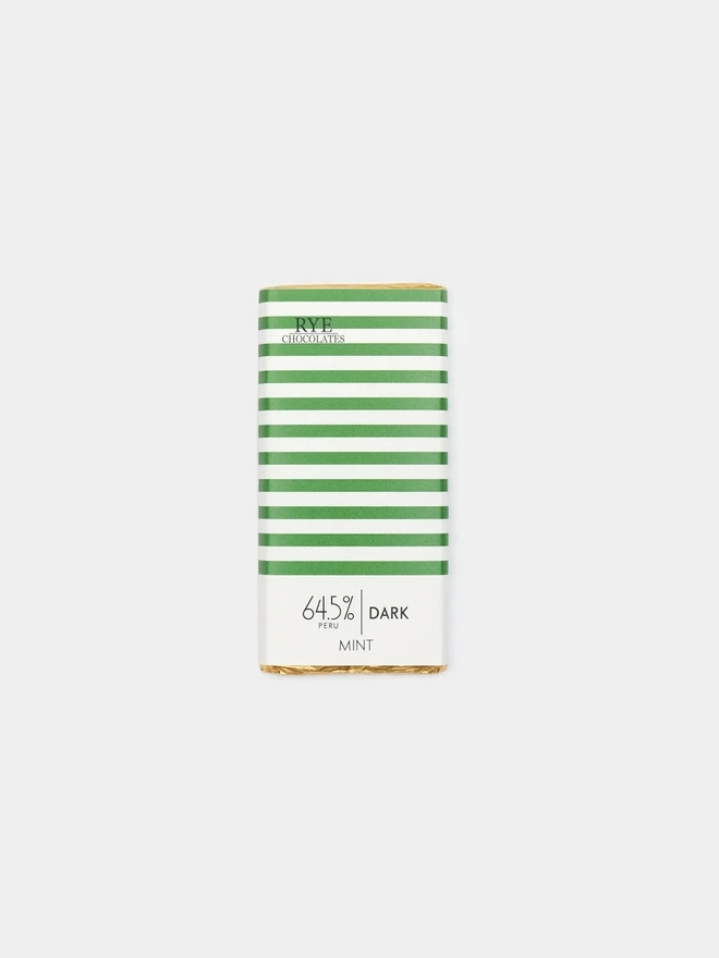Mint Dark Chocolate Bar - 64.5% Peruvian