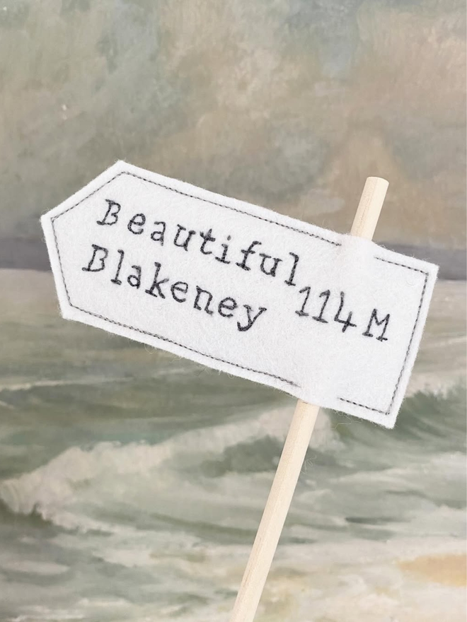 Beautiful Blakney Felt Sign