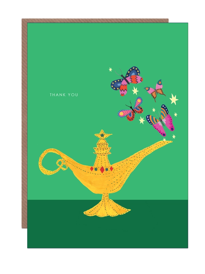 lamp thank you card
