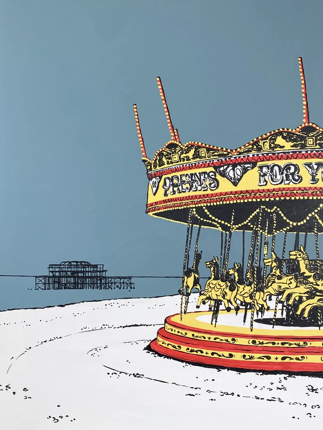 Carousel painting, prints arriving soon