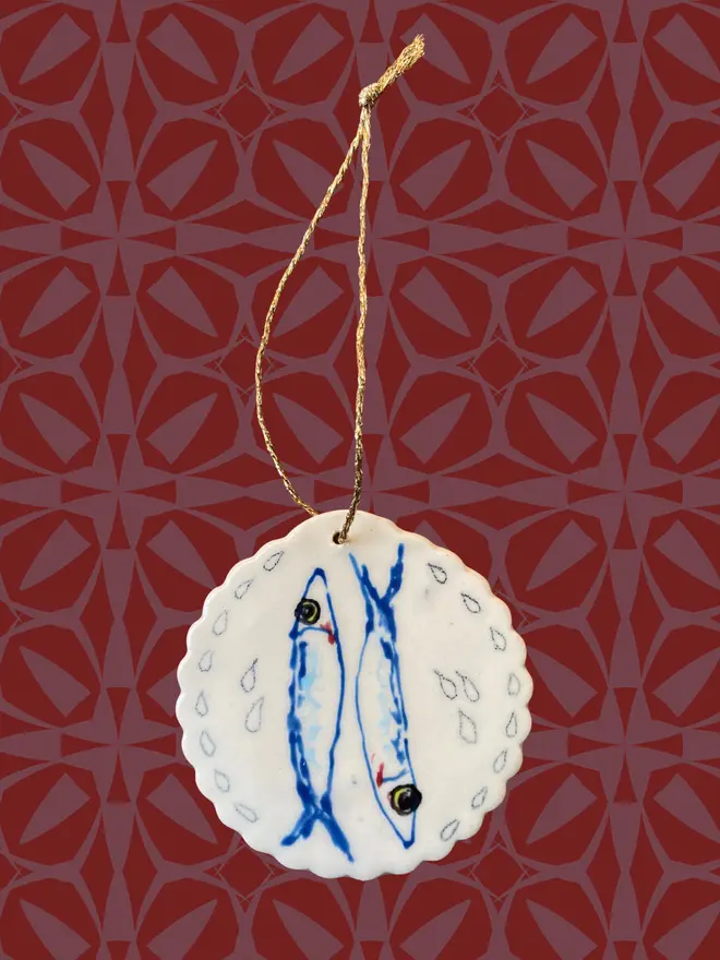 Christmas ornaments sardines