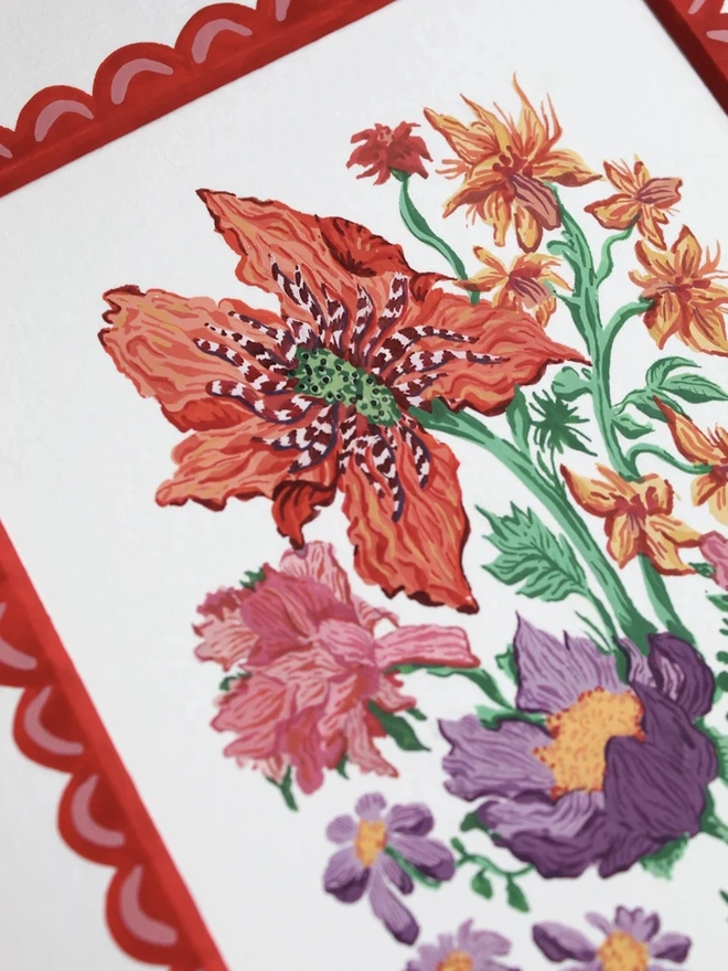 Red Passionflower Print