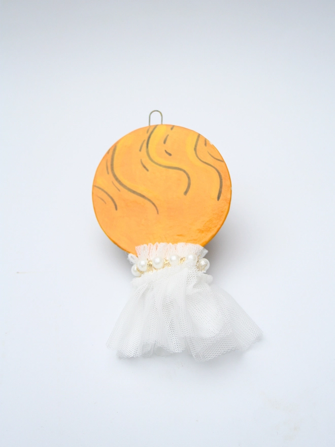 Ceramic Christmas tree Decoration of Choir Boy handmade