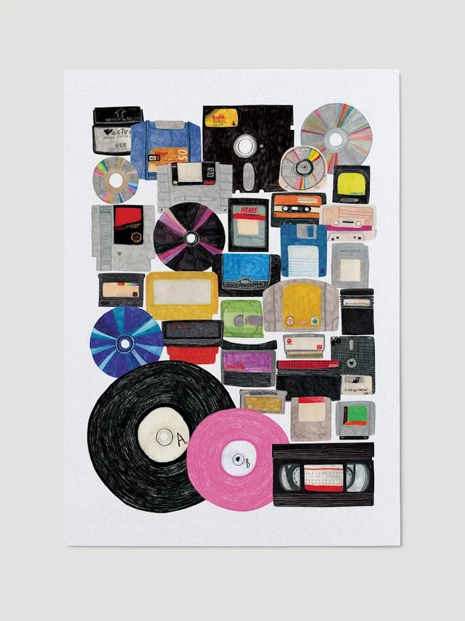 Retro Media Print