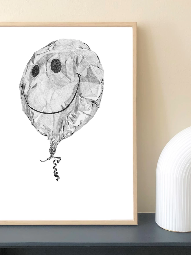 Helium Balloon art print