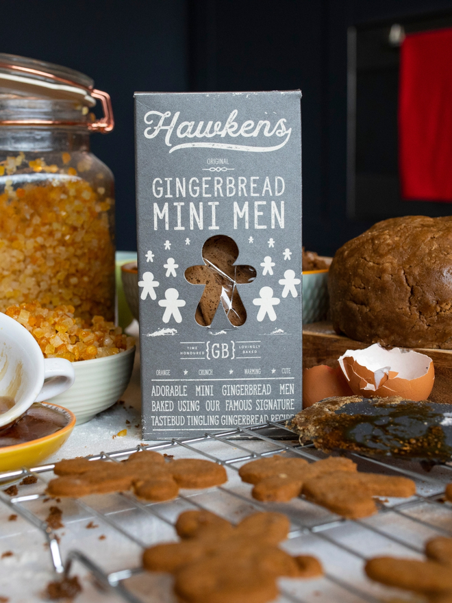 artisan mini gingerbread men lifestyle shot