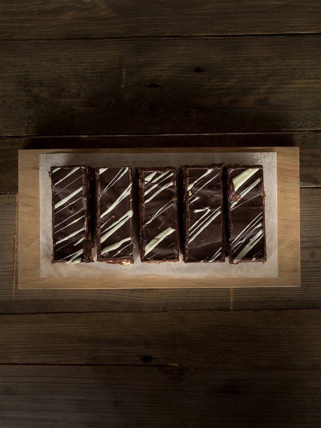 5 slices of honeycomb rocky road