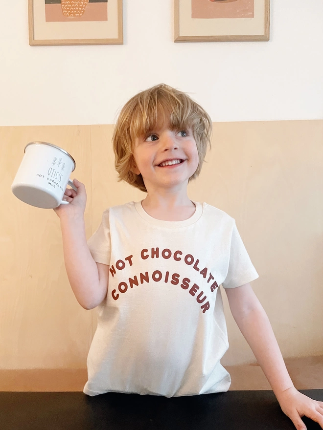 'Hot Chocolate Connoisseur' Kid's T-Shirt