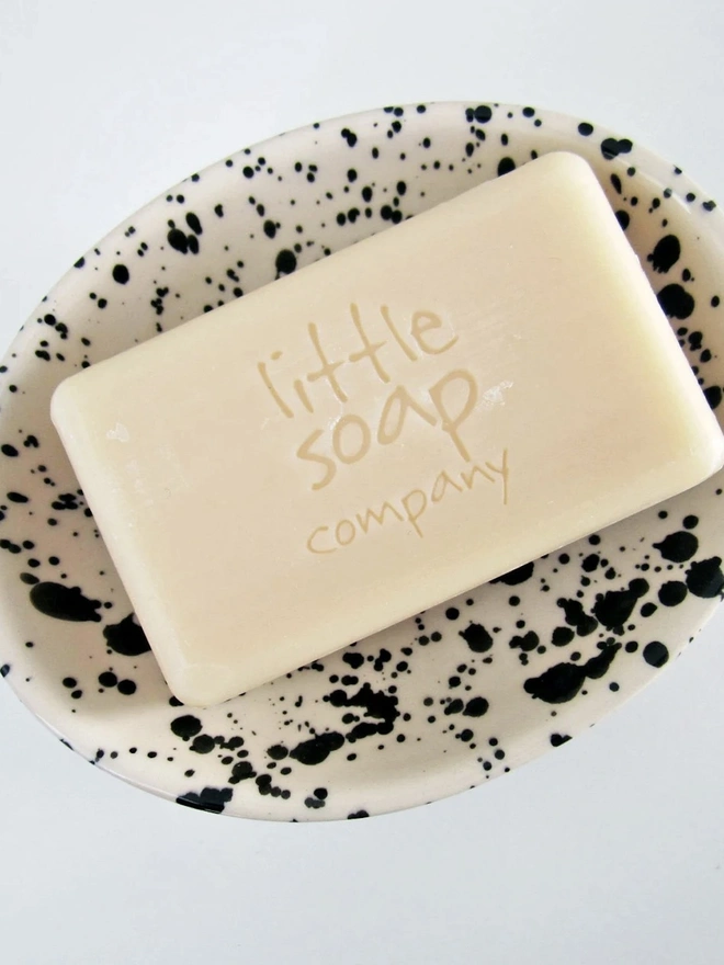 Splatter Ceramic Soap Dish 