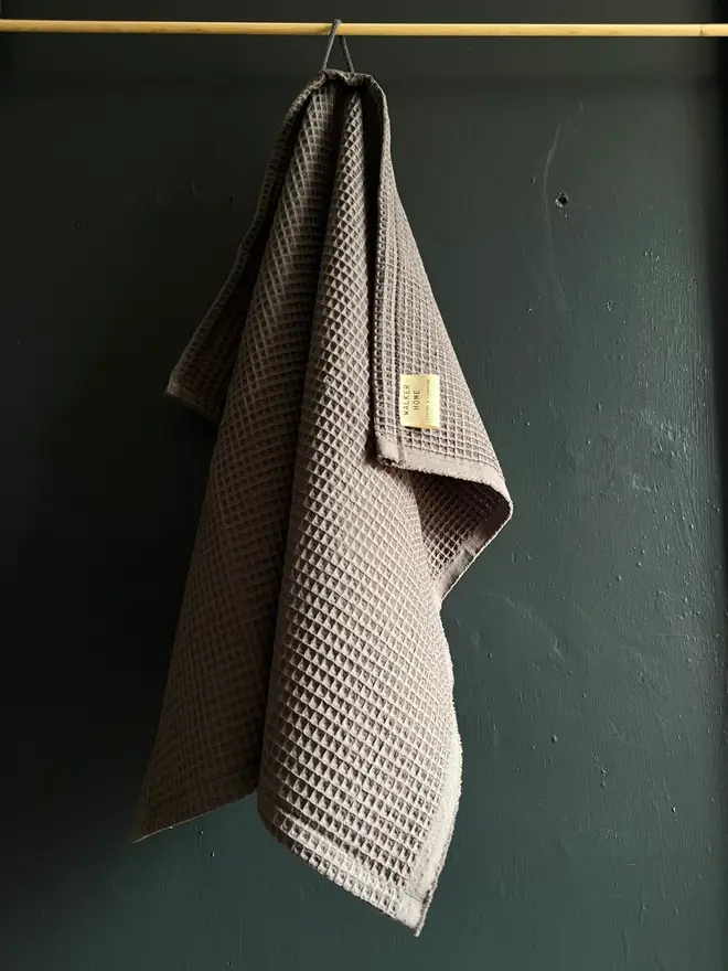 grey cotton hand towel