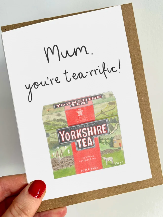 'Mum You're Tea-rrific' Mother's Day Card