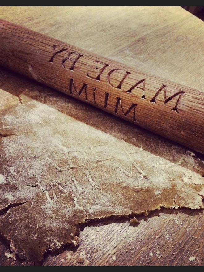 Personalised Oak Rolling Pin