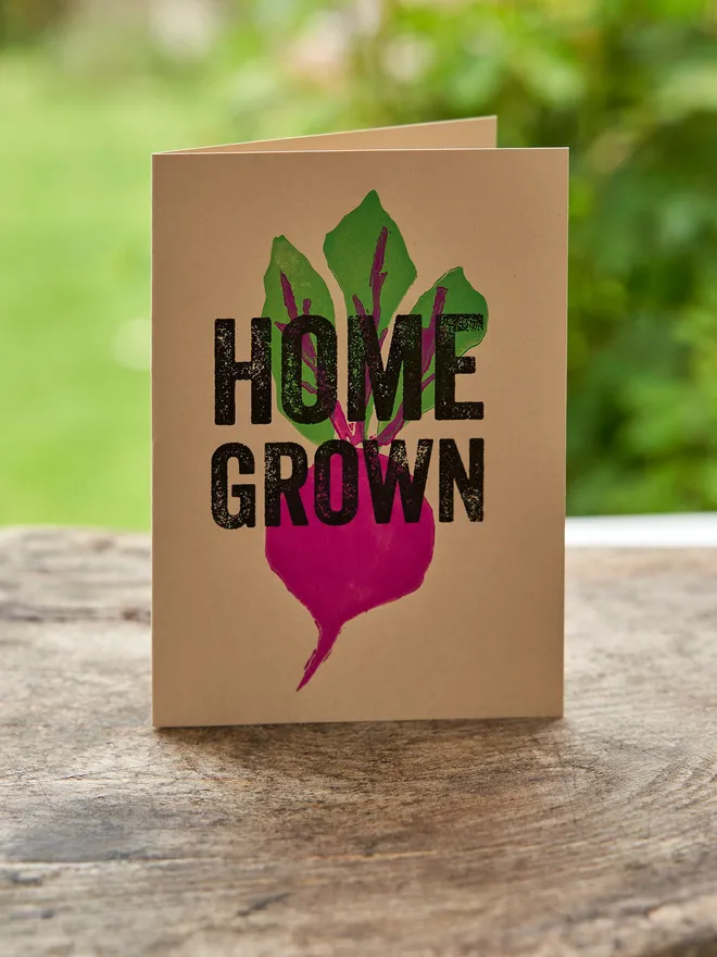 Home Grown Beetroot card 