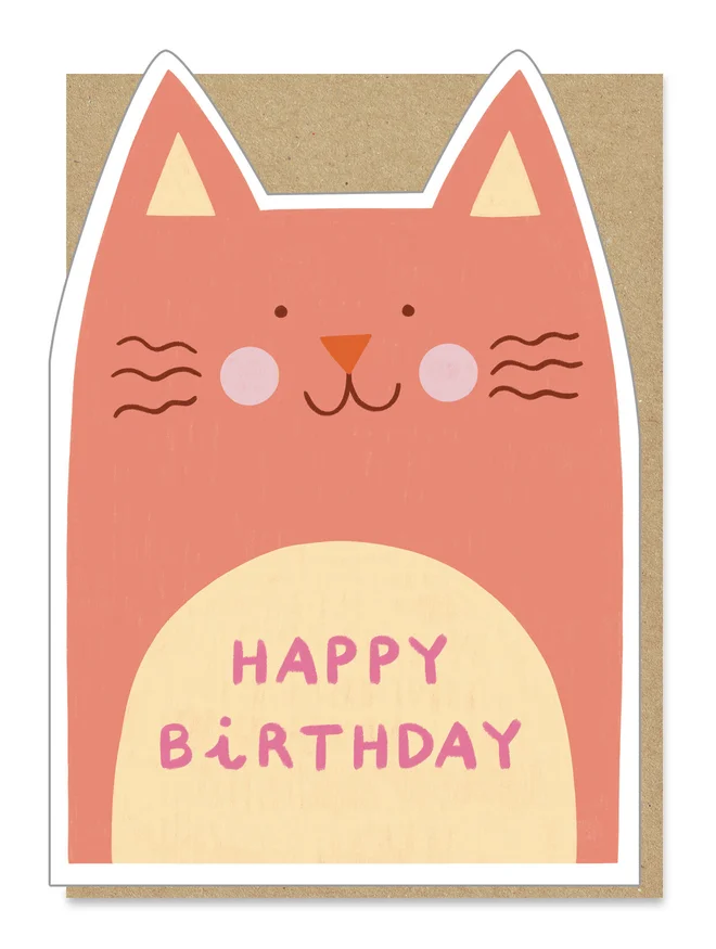 cat birthday card