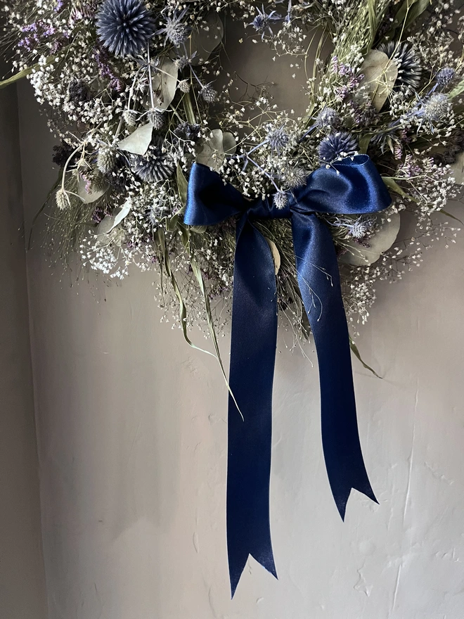 Midnight Meadow Dried Flower Wreath 