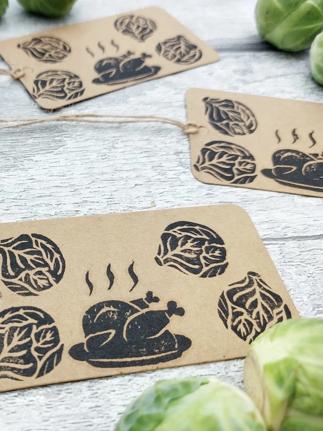 Christmas Dinner Ink Stamps