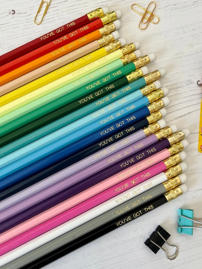 'You've Got This' Exam Pencil Gift (Set Of 1, 5, 10)