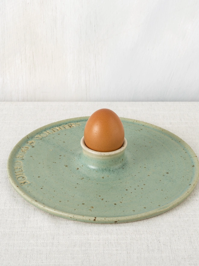 Eucalyptus Egg & Soliders Plate