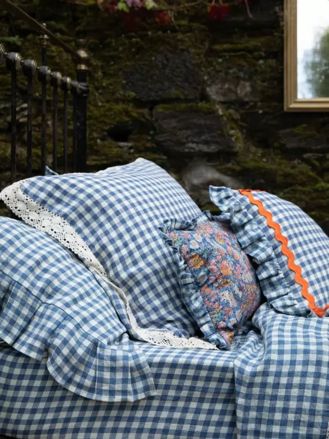 Linen Pillowcase In ' Newlyn'