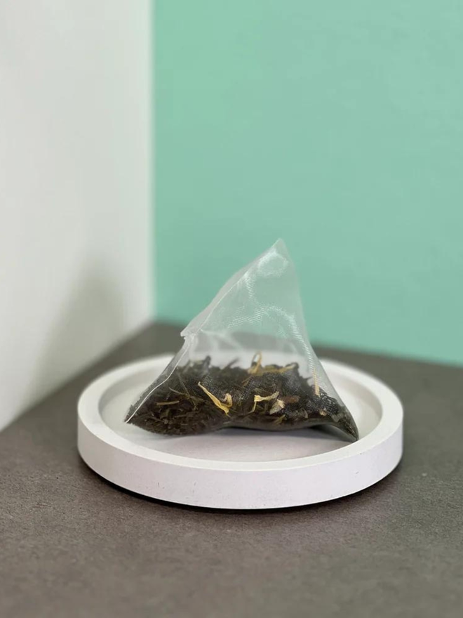 tropical green tea bag