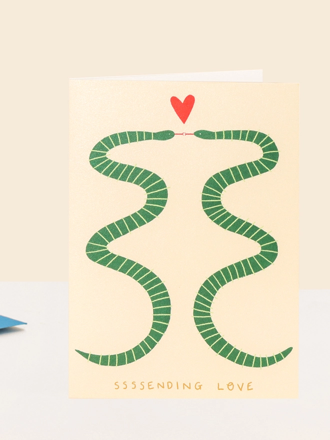 'Sssending Love' Snakes Love Card