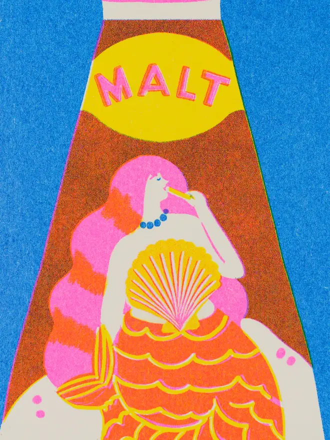 Vinegar Risograph Print