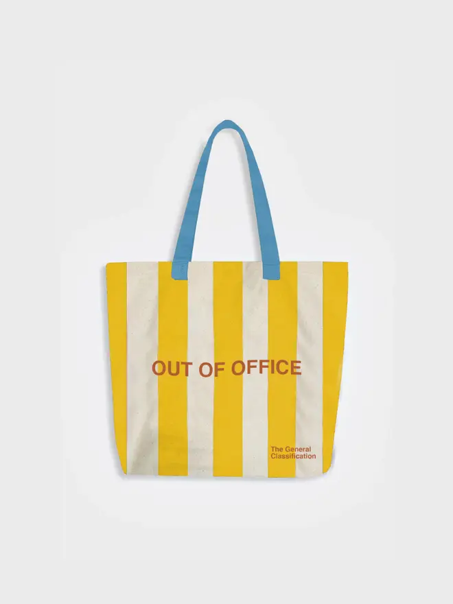 Out Of Office Tote Bag, against a white background. 