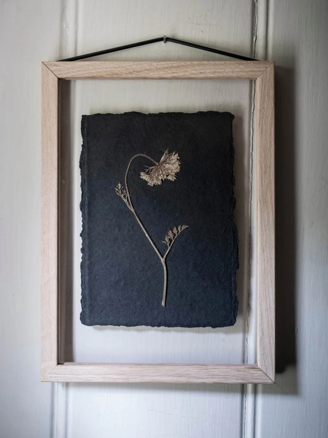 pressed wildflower artwork