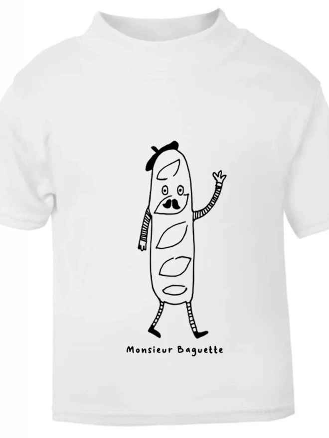 'Monsieur Baguette' Baby Tee