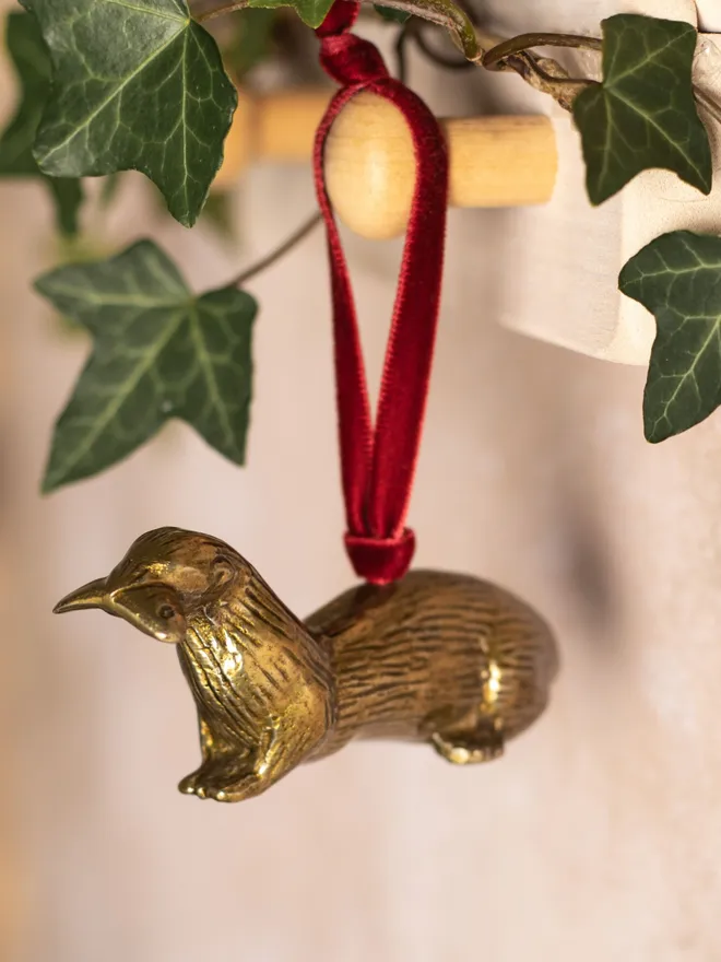 Otter Christmas Tree Hanging Decoration