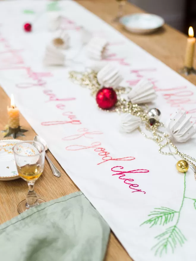 Christmas table runner kit