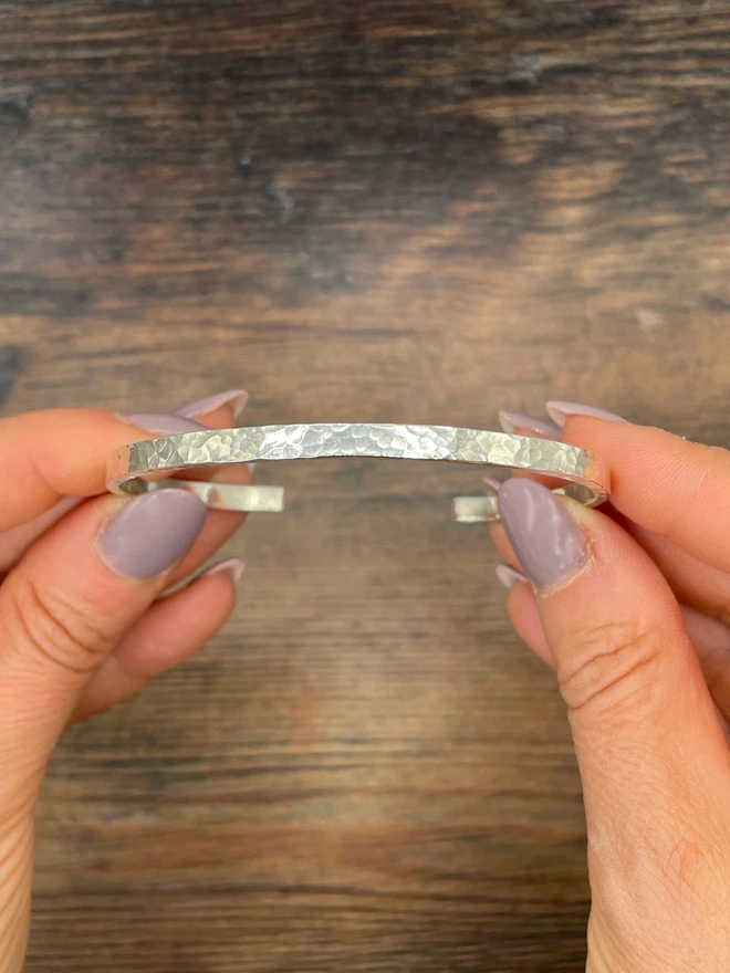 These personalised cuff bangles are hand made from recycled sterling silver, with options to add initials, names or quotes - a thoughtful gift for mum, a friend or for yourself. Plus a perfect present for those who want to shop mindfully and sustainably. Made by Celina C Jewellery, a small business in the UK, find on Holly & Co.